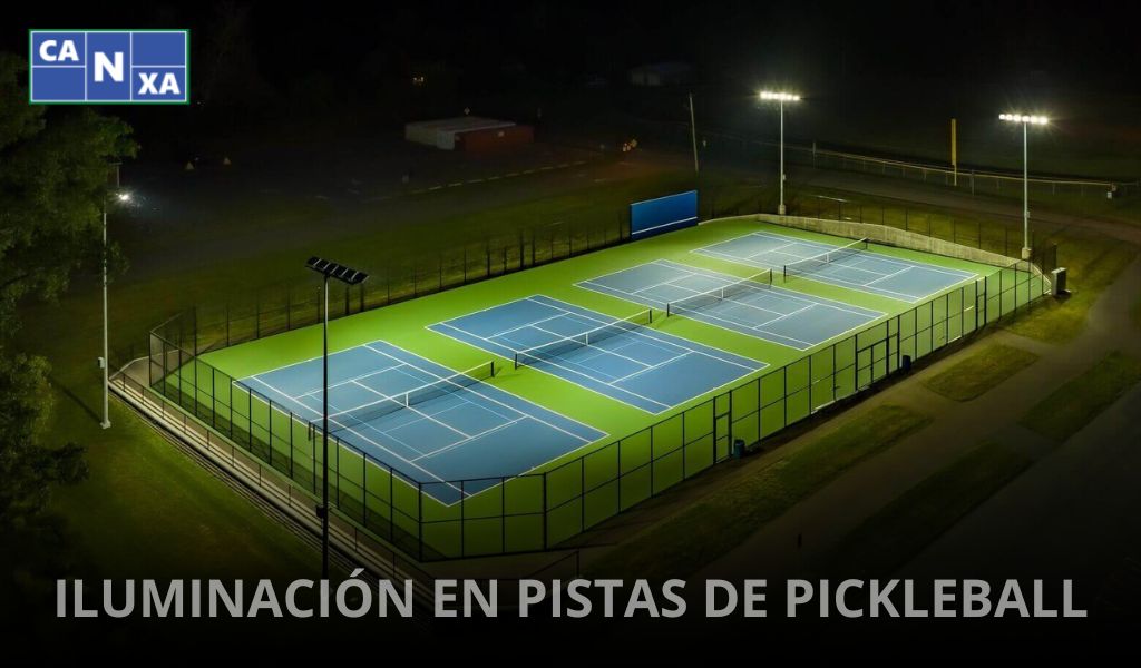 iluminación en pistas de pickleball